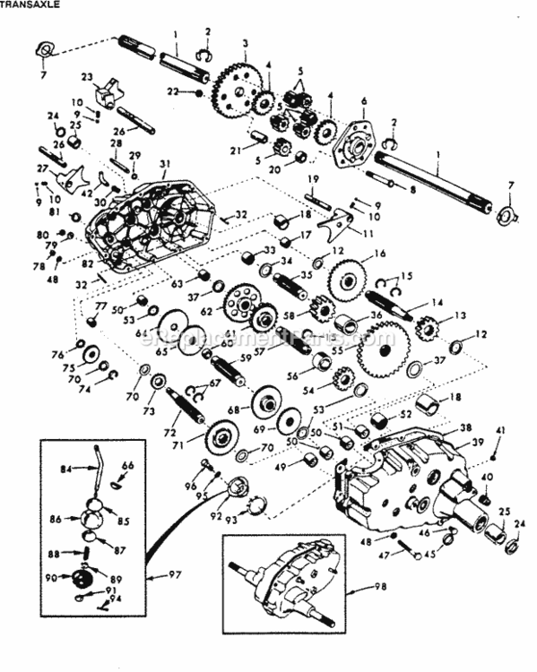 Page G Diagram and Parts List for XC1182HB 1991 Husqvarna Lawn Tractor