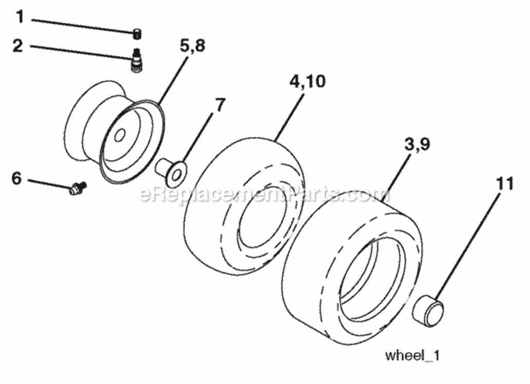 Page J Diagram and Parts List for XT18542LT 2010-01 Husqvarna Lawn Tractor