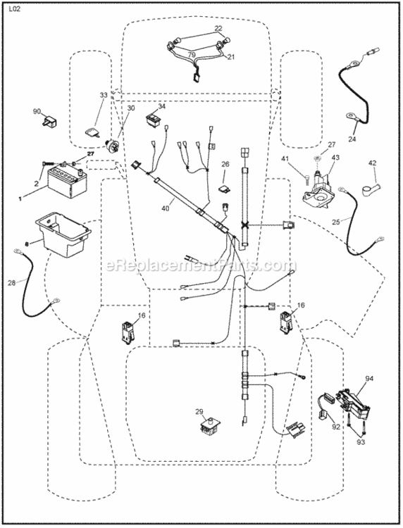 Page D Diagram and Parts List for XT18542LT 2010-01 Husqvarna Lawn Tractor