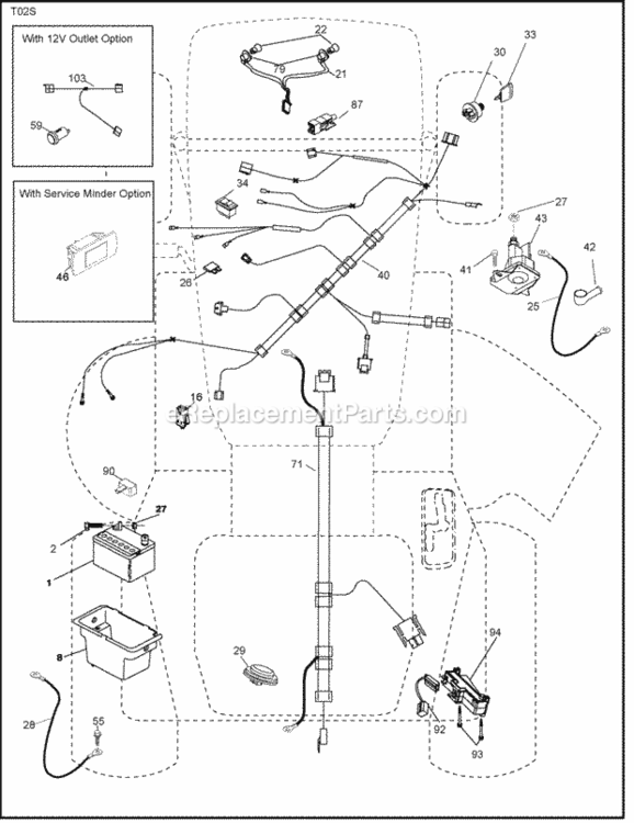 Page D Diagram and Parts List for XT195H42LT 2008-10 Husqvarna Lawn Tractor