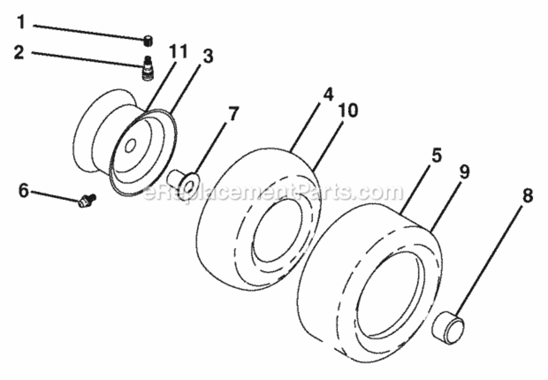 Page J Diagram and Parts List for XT19H42YT 2006 Husqvarna Lawn Tractor