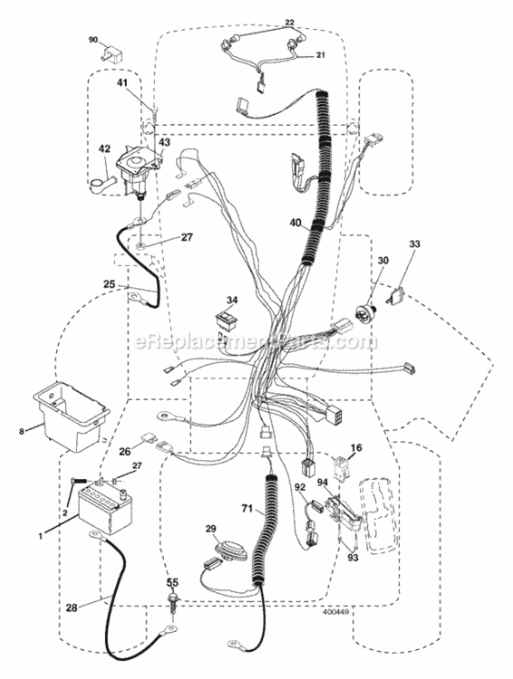 Page D Diagram and Parts List for XT19H42YT 2006 Husqvarna Lawn Tractor