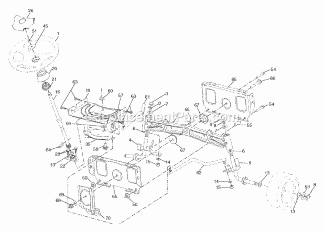 Page I Diagram and Parts List for XT19H42YT 2006 Husqvarna Lawn Tractor