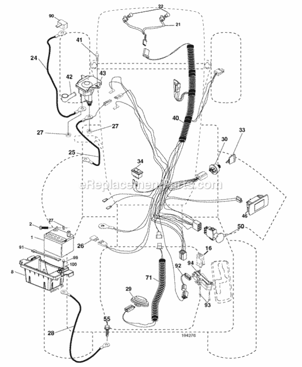 Page D Diagram and Parts List for XT22H48YT 2006-01 Husqvarna Lawn Tractor