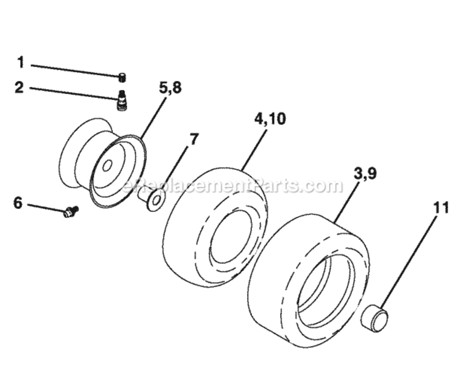 Page J Diagram and Parts List for XT24H42LT 96012004200 2005 Husqvarna Lawn Tractor