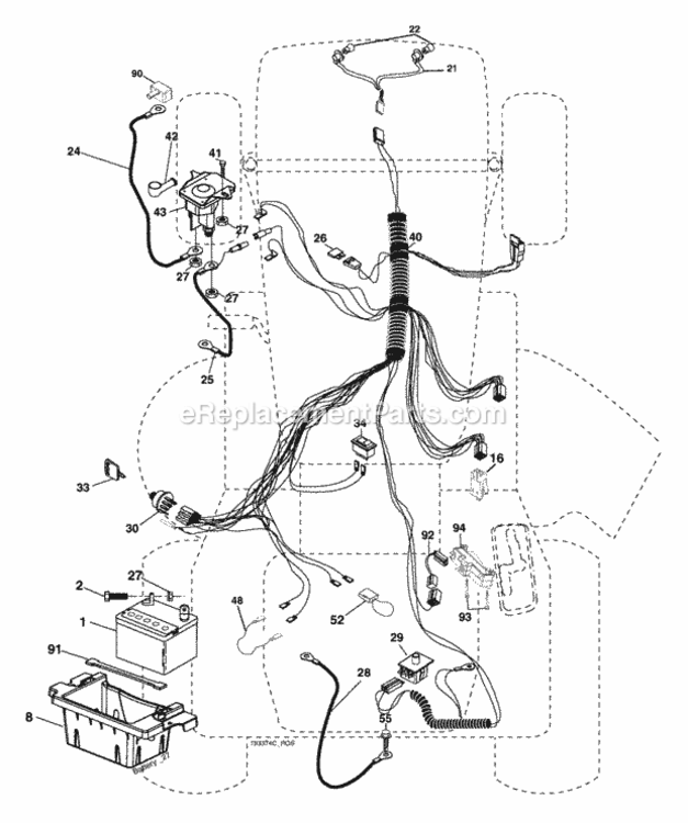 Page D Diagram and Parts List for XT24H42LT 96012004200 2005 Husqvarna Lawn Tractor