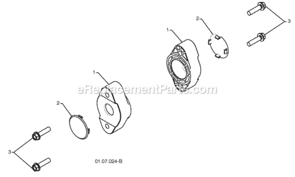 Page D Diagram and Parts List for XT624ES 2010-07 Husqvarna Snow Blower