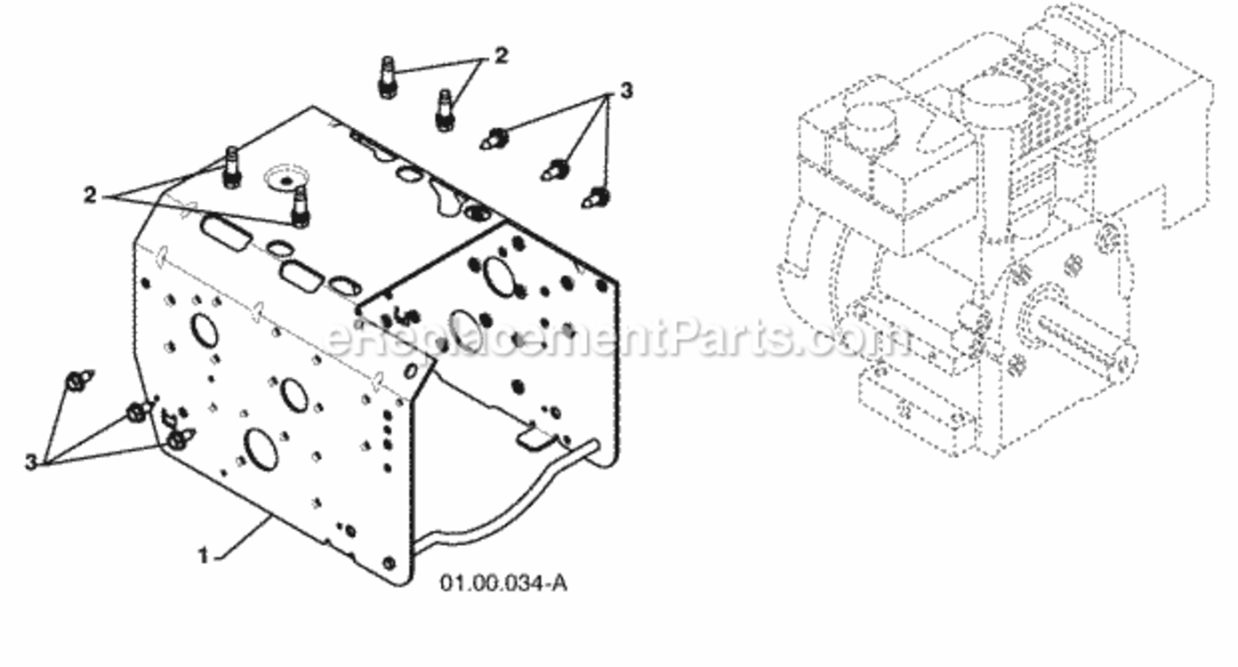 Chassis__Engine__Pulleys Diagram and Parts List for XT624ES 2010-07 Husqvarna Snow Blower