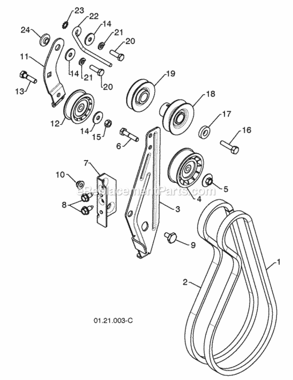 Page I Diagram and Parts List for XT624ES 2010-07 Husqvarna Snow Blower