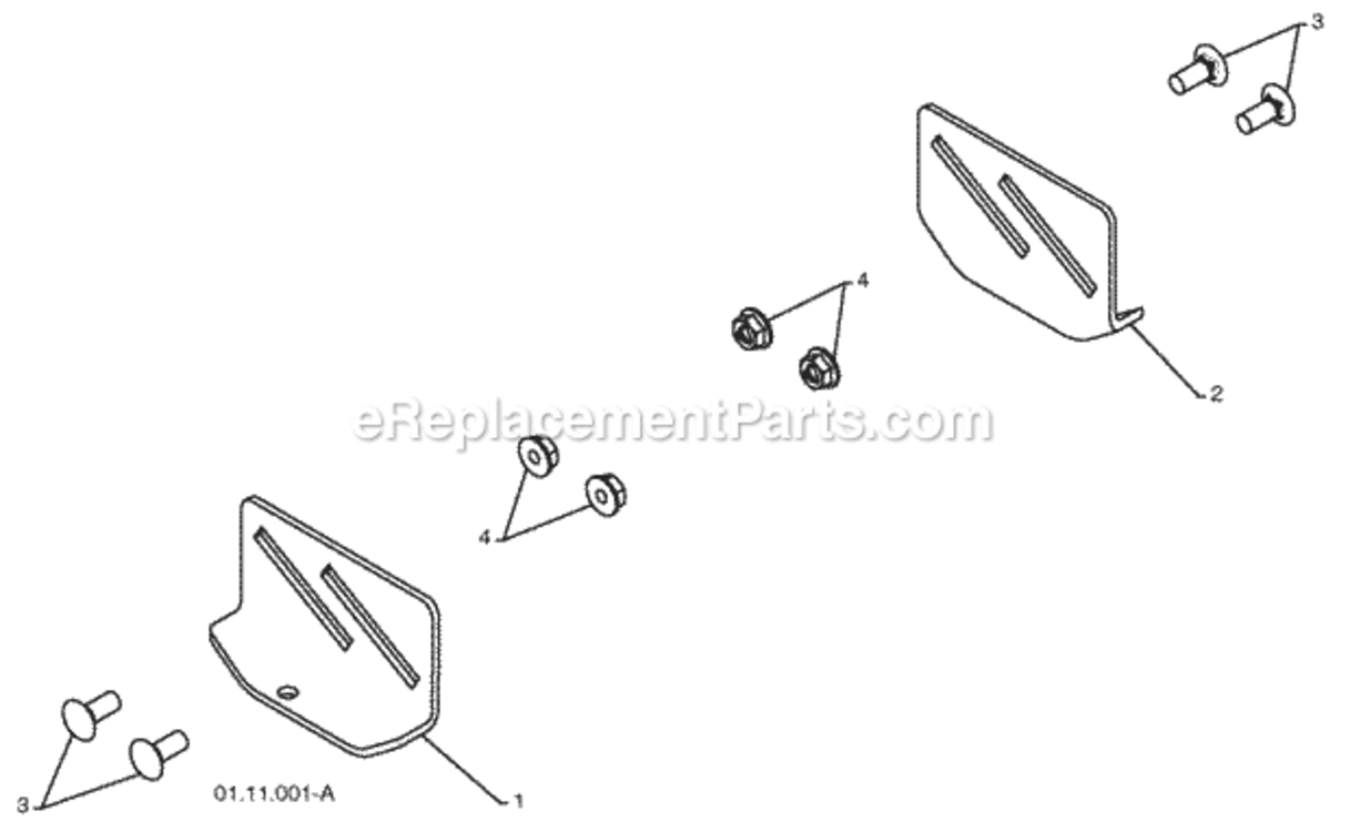Auger_HousingImpeller_Assembly Diagram and Parts List for XT824ES 2009-10 Husqvarna Snow Blower