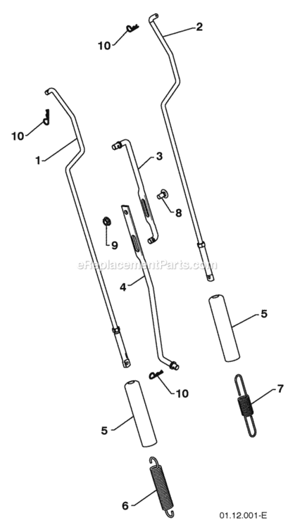 Page R Diagram and Parts List for XT824ES 2009-10 Husqvarna Snow Blower