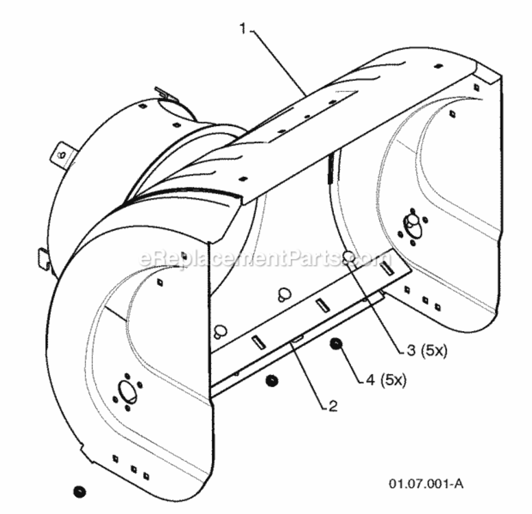 Page C Diagram and Parts List for XT824ES 2009-10 Husqvarna Snow Blower