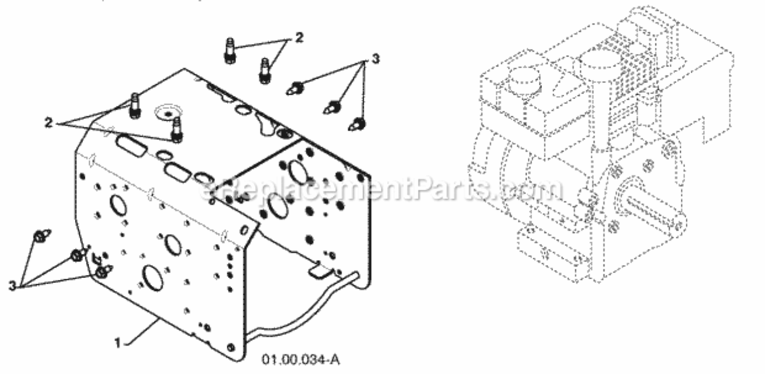 Page I Diagram and Parts List for XT824ES 2009-10 Husqvarna Snow Blower
