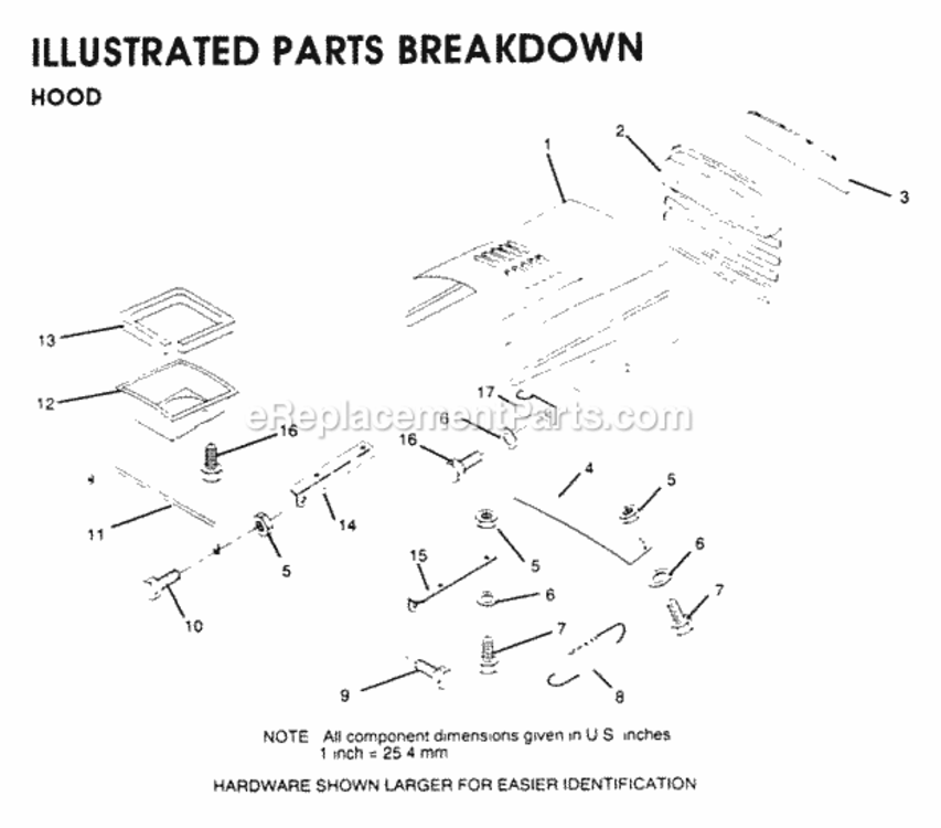 Page H Diagram and Parts List for Y1136C 1991 Husqvarna Lawn Tractor