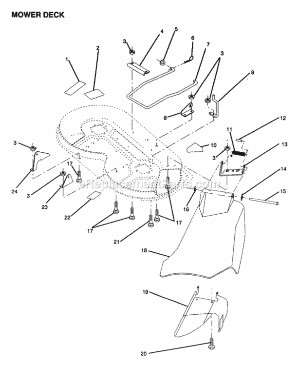 Page I Diagram and Parts List for Y1236C 1991 Husqvarna Lawn Tractor