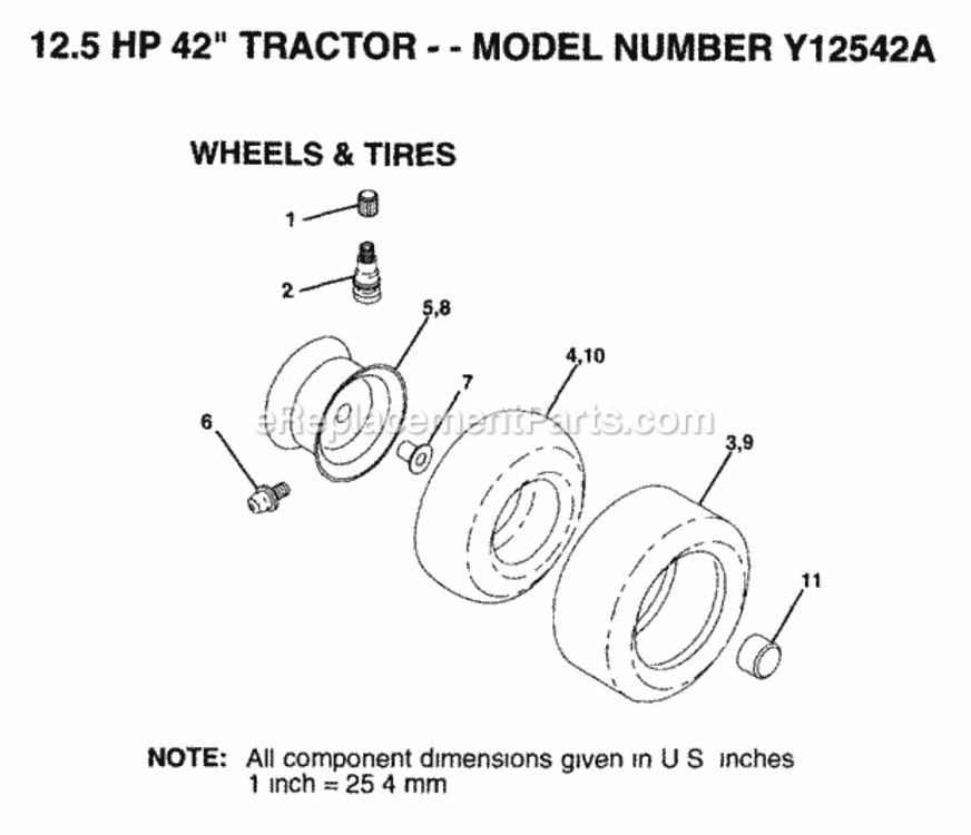 Page Z Diagram and Parts List for Y12R38B 1993 Husqvarna Lawn Tractor
