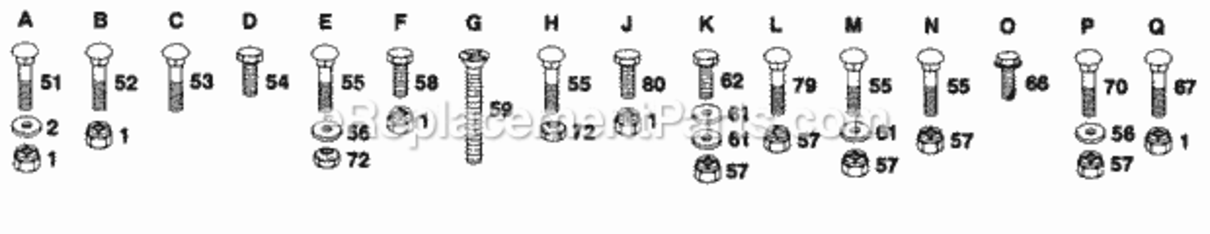 Page G Diagram and Parts List for Y18H44B 1992 Husqvarna Lawn Tractor