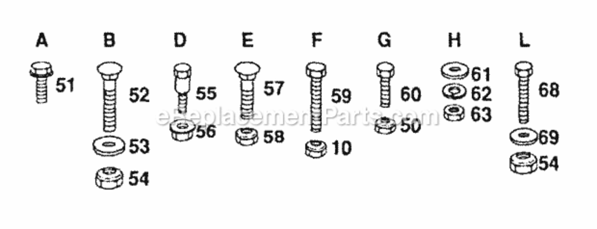 Page J Diagram and Parts List for YPGTV160AR 1999 And Before Husqvarna Lawn Tractor
