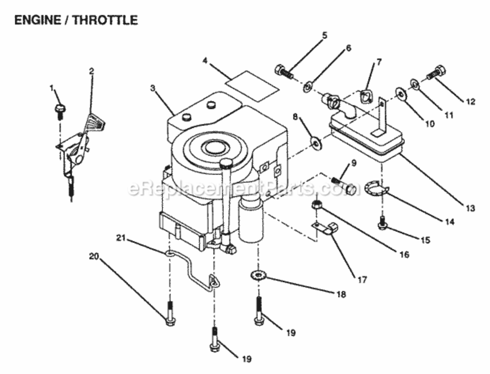 Page D Diagram and Parts List for YPLR110BR 1999 And Before Husqvarna Lawn Tractor