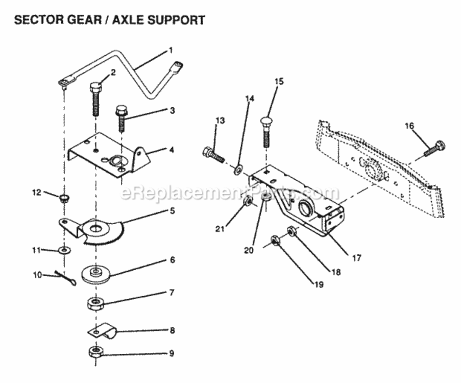 Page M Diagram and Parts List for YPLR120BR 1999 And Before Husqvarna Lawn Tractor