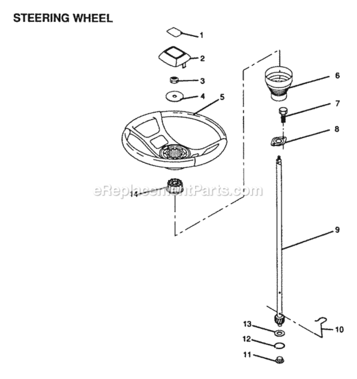 Page N Diagram and Parts List for YPLR120BR 1999 And Before Husqvarna Lawn Tractor