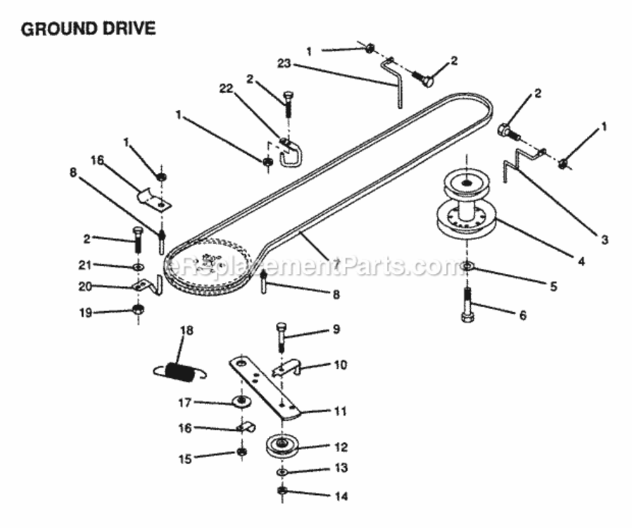 Page G Diagram and Parts List for YPLR120BR 1999 And Before Husqvarna Lawn Tractor