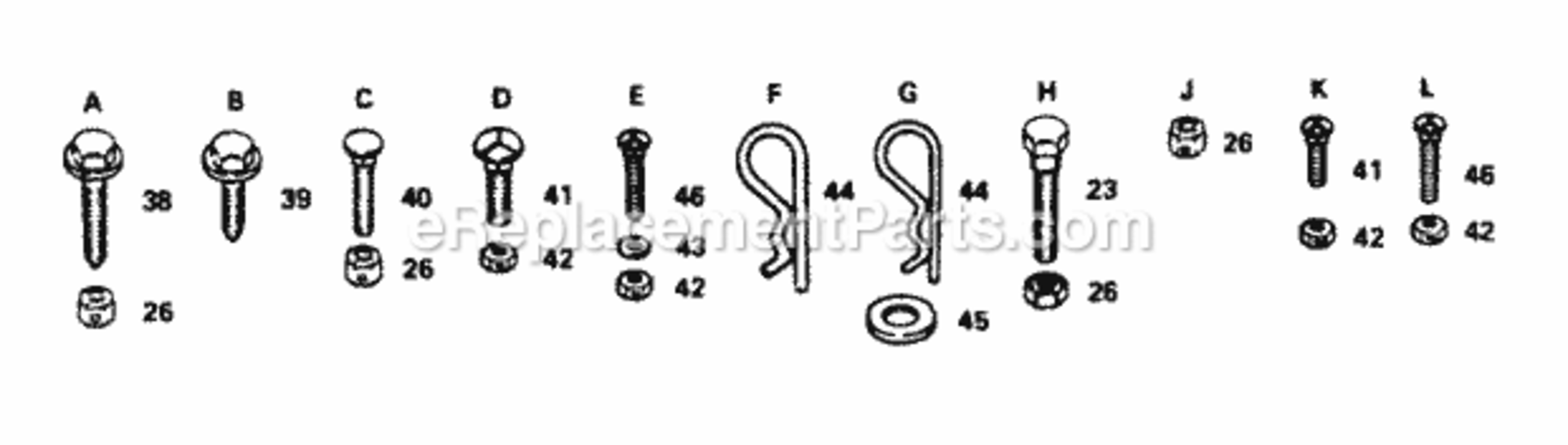 Page B Diagram and Parts List for YTH160AT 1999 And Before Husqvarna Lawn Tractor