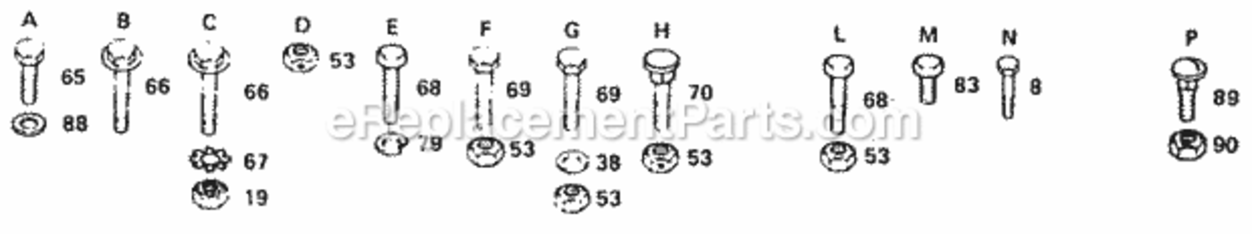 Page F Diagram and Parts List for YTH160DR 1999 And Before Husqvarna Lawn Tractor