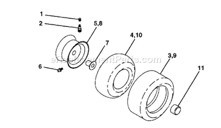 Page K Diagram and Parts List for YTHK180 YTHK 180 HCA -1996-01 Husqvarna Lawn Tractor
