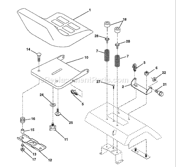 Page I Diagram and Parts List for YTHK180 YTHK 180 HCA -1996-01 Husqvarna Lawn Tractor