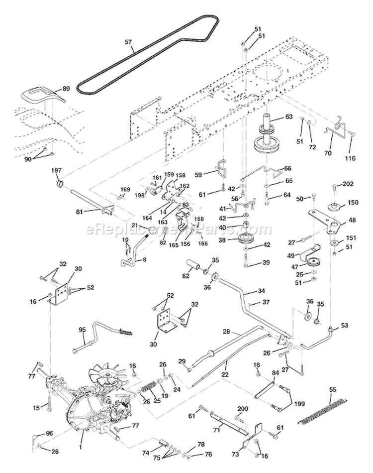 Page C Diagram and Parts List for 130 YTH  HEYTHK -954170026 -2000-10 Husqvarna Lawn Tractor