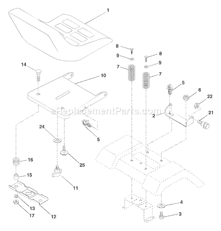 Page H Diagram and Parts List for 130 YTH  HEYTHK -954170026 -2000-10 Husqvarna Lawn Tractor