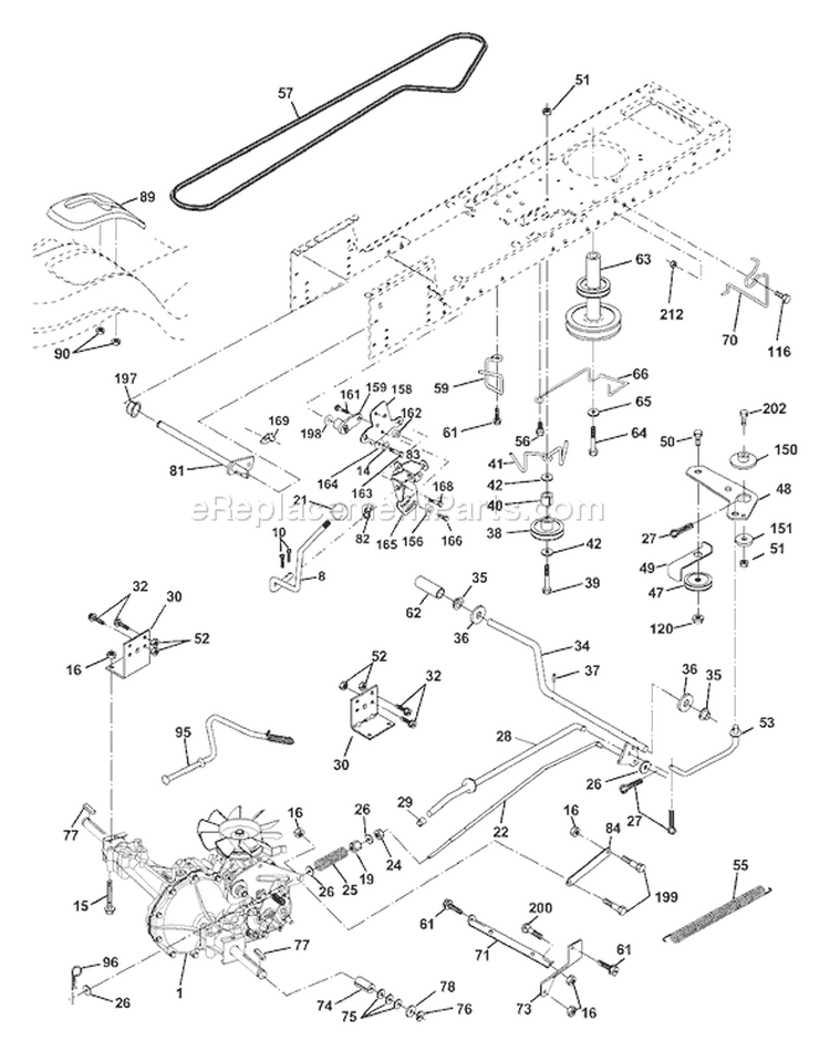Page C Diagram and Parts List for 130 YTH  HEYTHL -954170026 -2001-02 Husqvarna Lawn Tractor