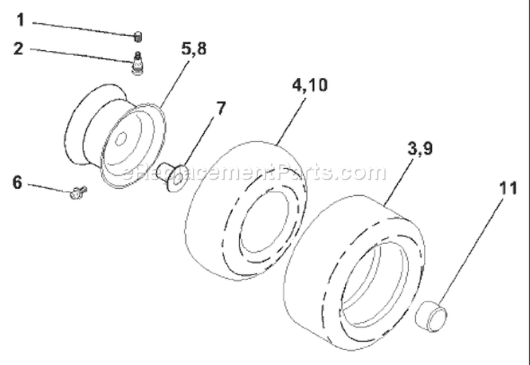 Page J Diagram and Parts List for 1452XPA YTH  954567253 -2001-01 Husqvarna Lawn Tractor