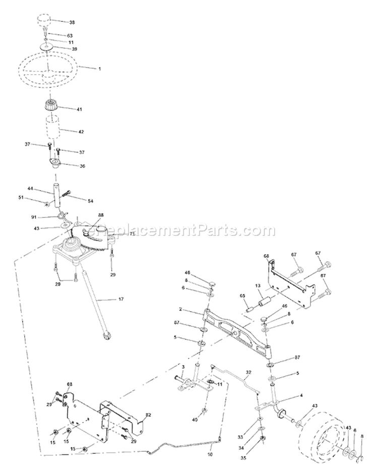 Page I Diagram and Parts List for 1452XPA YTH  954567253 -2001-01 Husqvarna Lawn Tractor