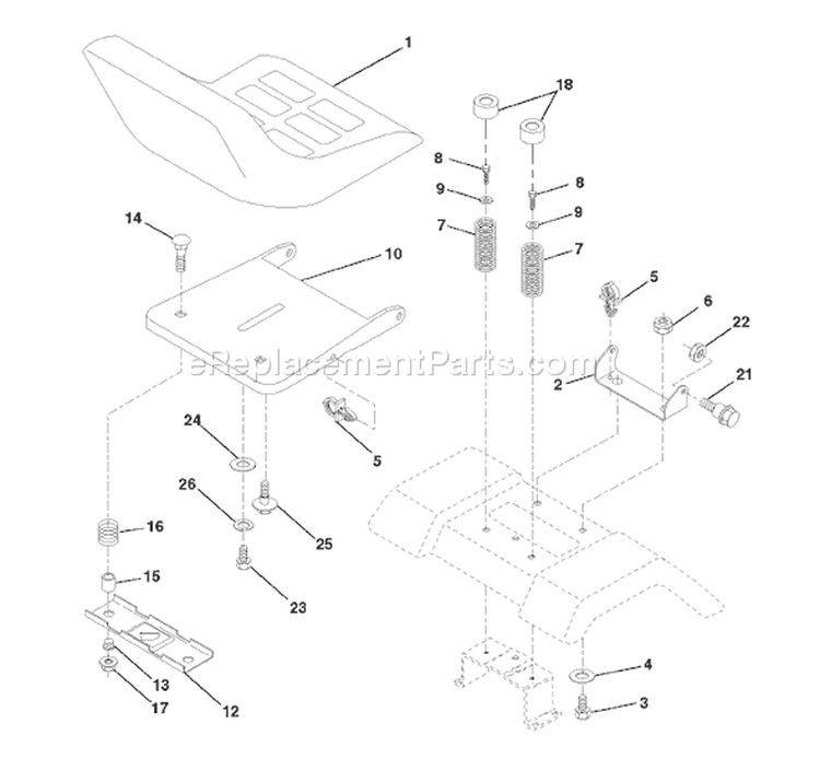 Page I Diagram and Parts List for 150 YTH  954140007B -1997-12 Husqvarna Lawn Tractor