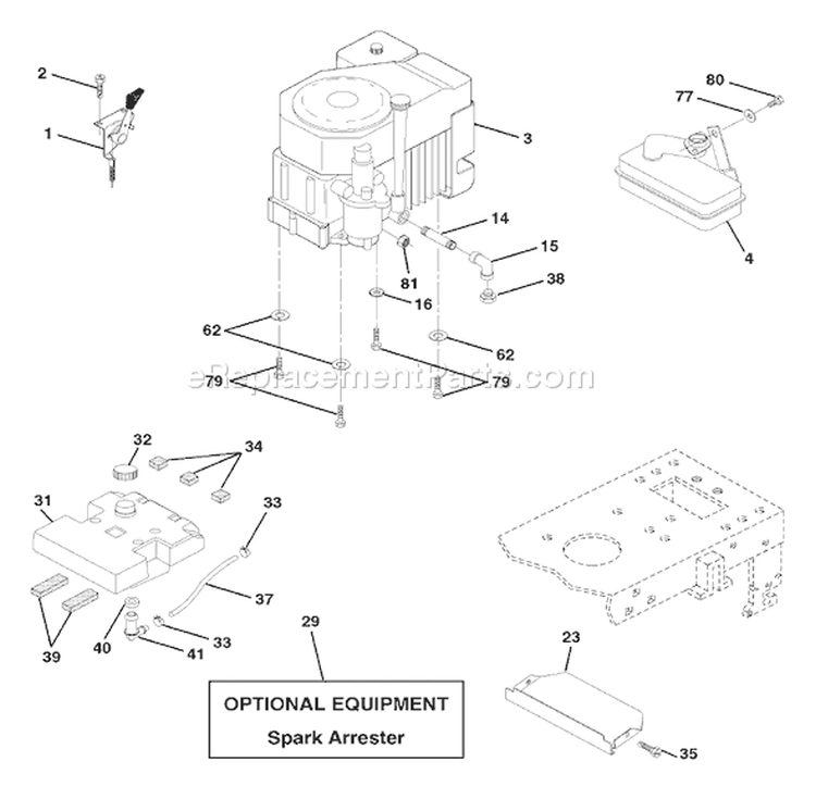 Page E Diagram and Parts List for 150 YTH  954140007D -1998-02 Husqvarna Lawn Tractor