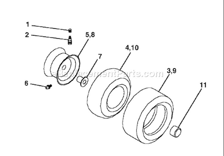 Page J Diagram and Parts List for 150 YTH  954140007J -1999-03 Husqvarna Lawn Tractor