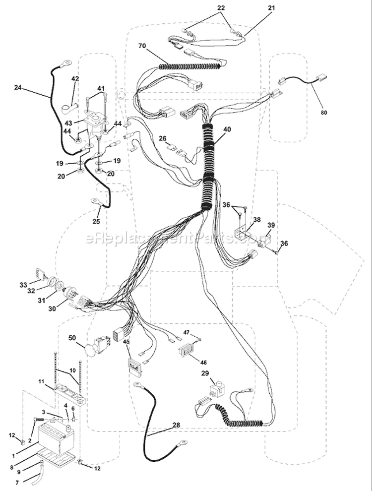 Page D Diagram and Parts List for 150 YTH  954830081A -1995-10 Husqvarna Lawn Tractor