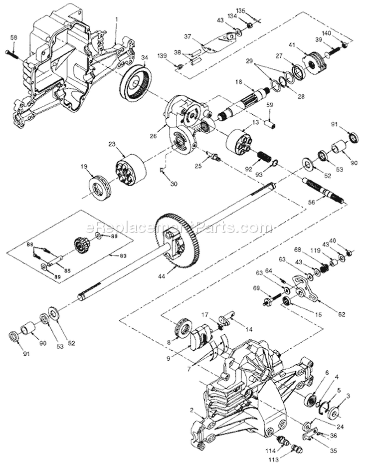 Page F Diagram and Parts List for 150 YTH  954830081A -1995-10 Husqvarna Lawn Tractor