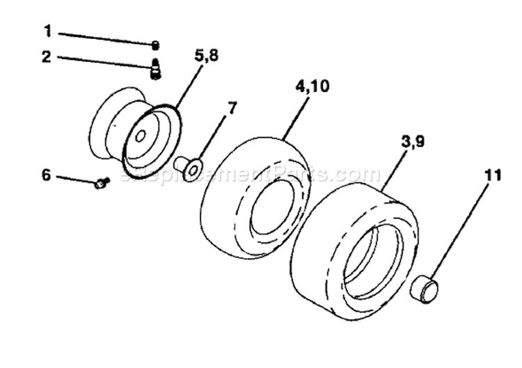 Page K Diagram and Parts List for 150 YTH  HCLTHC -954140007 -1997-05 Husqvarna Lawn Tractor