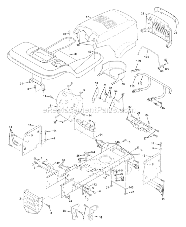 Page A Diagram and Parts List for 150 YTH  HCLTHE -954140007 -1998-03 Husqvarna Lawn Tractor