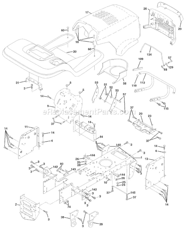 Page A Diagram and Parts List for 150 YTH  HCLTHJ -954140007 -1999-03 Husqvarna Lawn Tractor