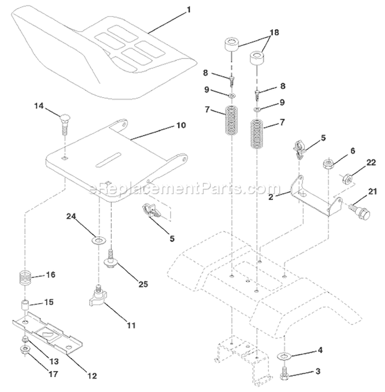 Page H Diagram and Parts List for 150 YTH  HCLTHJ -954140007 -1999-03 Husqvarna Lawn Tractor
