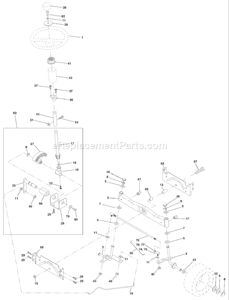Page I Diagram and Parts List for 150 YTH  HCLTHJ -954140007 -1999-03 Husqvarna Lawn Tractor