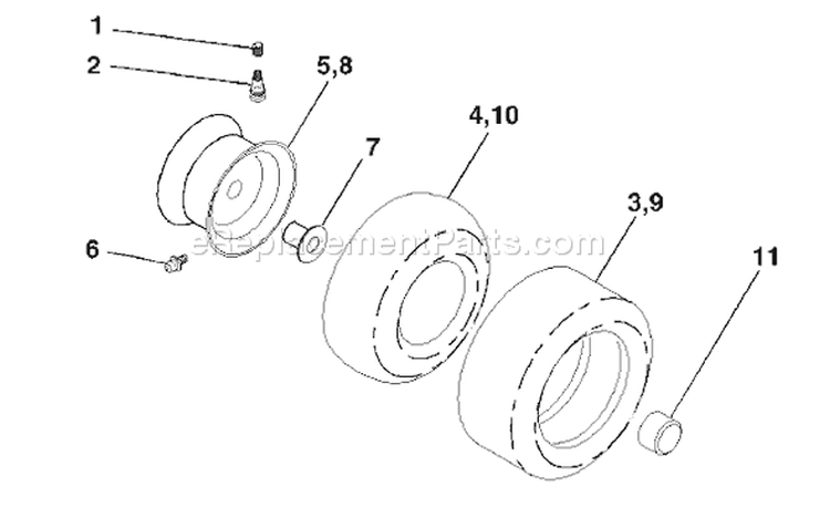 Page J Diagram and Parts List for 1542A YTH  954567048 -2000-11 Husqvarna Lawn Tractor