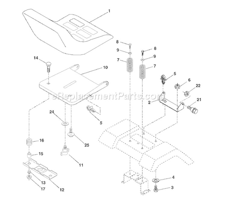 Page H Diagram and Parts List for 1542A YTH  954567048 -2000-11 Husqvarna Lawn Tractor