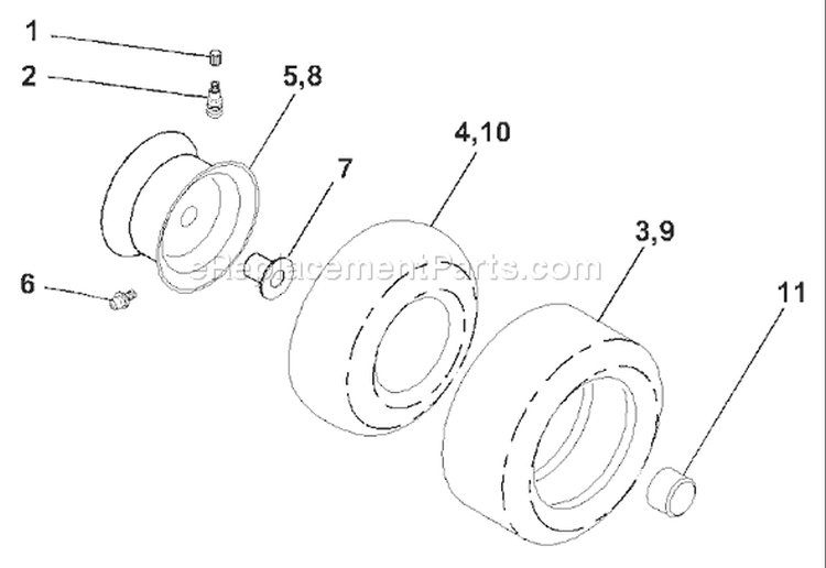 Page J Diagram and Parts List for 1542B YTH  954567048 -2001-01 Husqvarna Lawn Tractor
