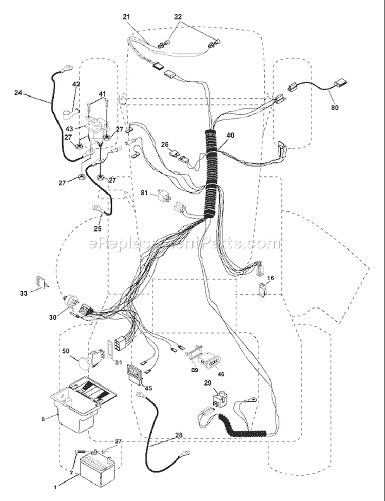 Page D Diagram and Parts List for 1542B YTH  954567048 -2001-01 Husqvarna Lawn Tractor