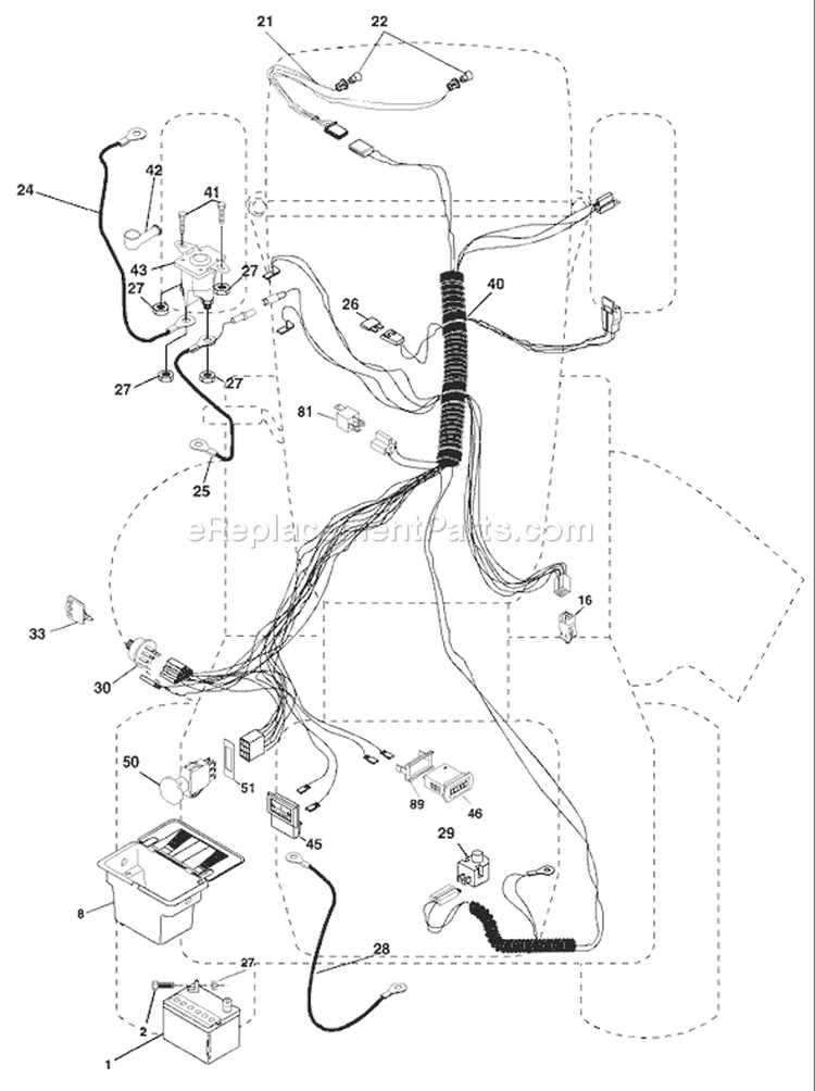 Page D Diagram and Parts List for 1542C YTH  954567048 -2001-04 Husqvarna Lawn Tractor